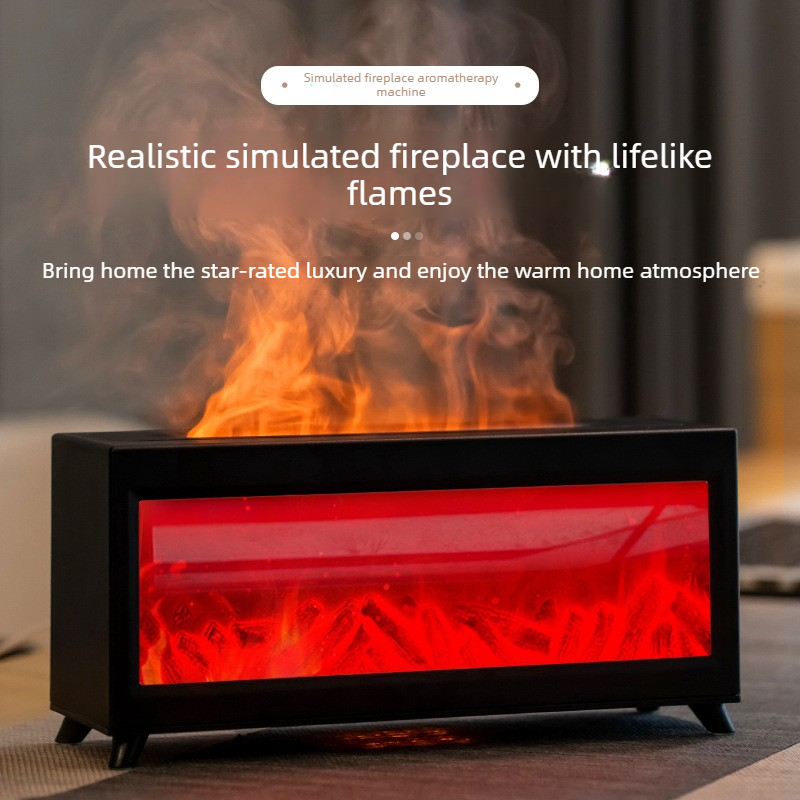 Home Fragrance Automatic Spray - Simulated Flame Fireplace Aromatherapy Machine, Super