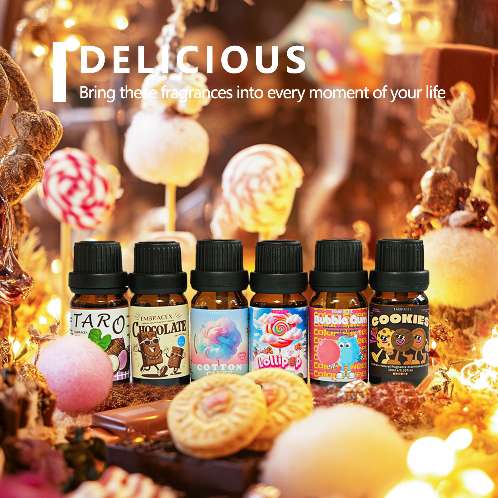 6PC/1Set Delicious Fragrance O - Home Fragrance Candles ulasan dan harga