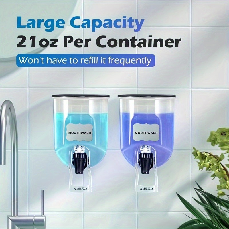 2PCS 600ml Mouthwash Dispenser - Home Fragrance Flowers ulasan dan harga