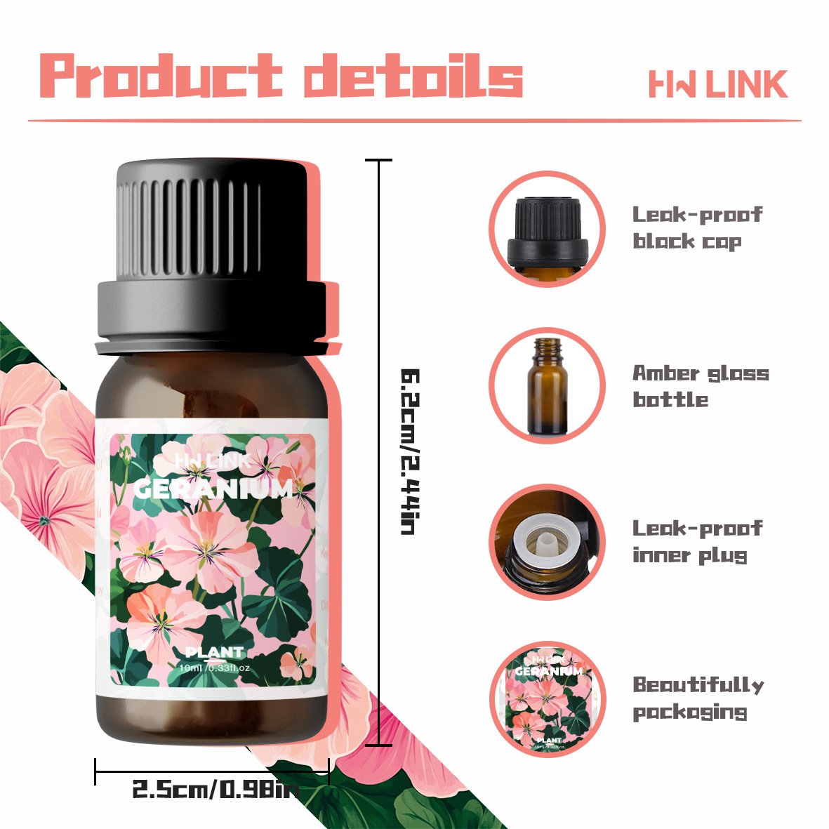 Geranium Essential Oils 10ml P - Essential Oil Blend ulasan dan harga