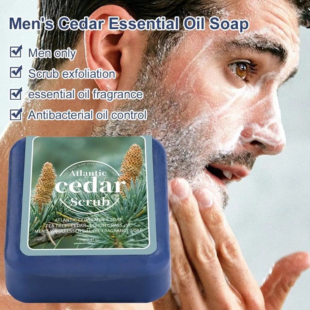 Men's Cedar Essential Oil Soap - Essential Oil Blend ulasan dan harga