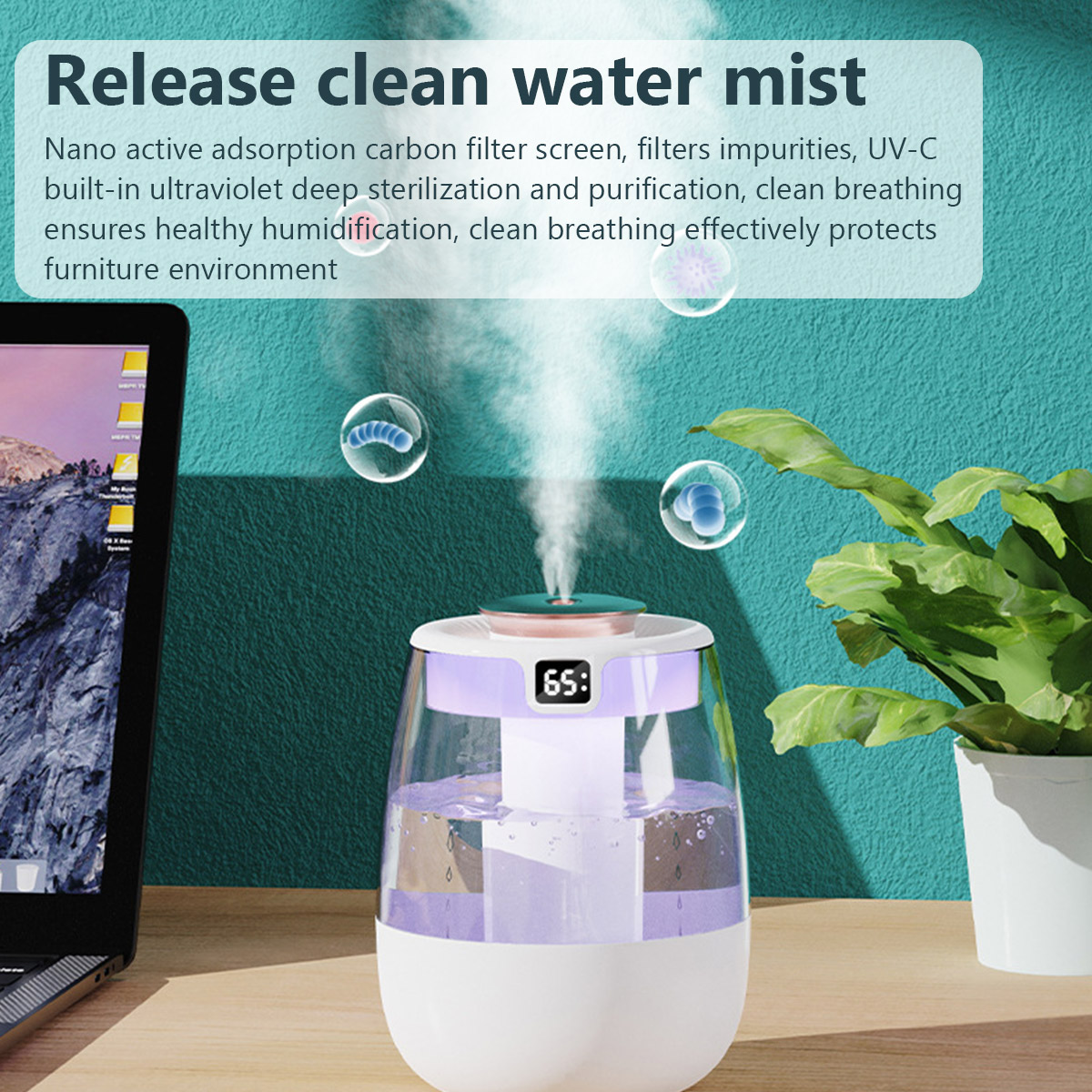 1.3L Air Humidifier Double Spr - Home Fragrance Room Spray ulasan dan harga