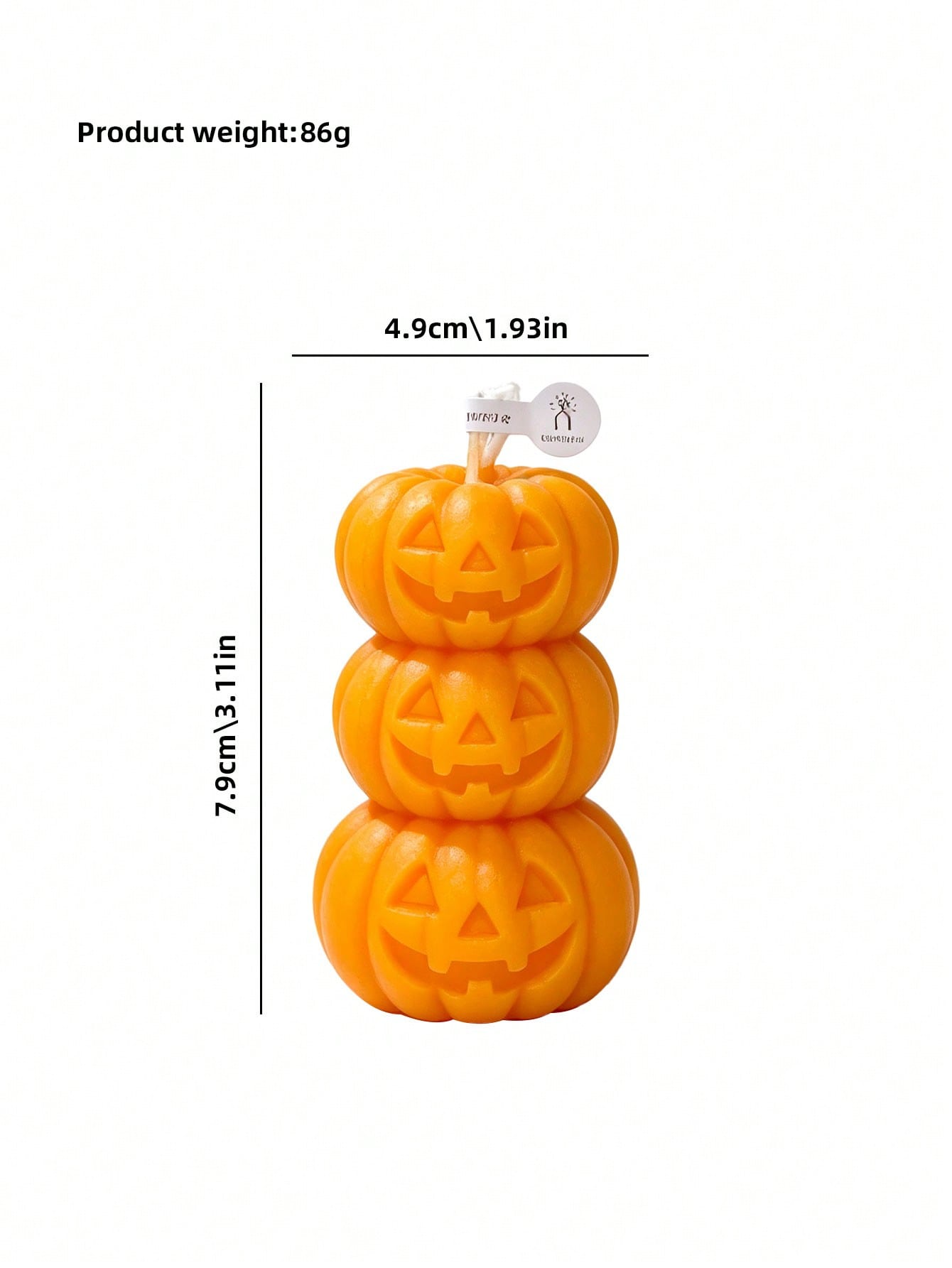 1pc Halloween 3-Layer Pumpkin  - Home Fragrance Candles ulasan dan harga