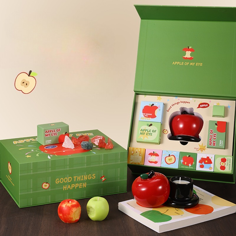 Apple‑Shaped Scented Candle Gi - Home Fragrance Set Gift ulasan dan harga
